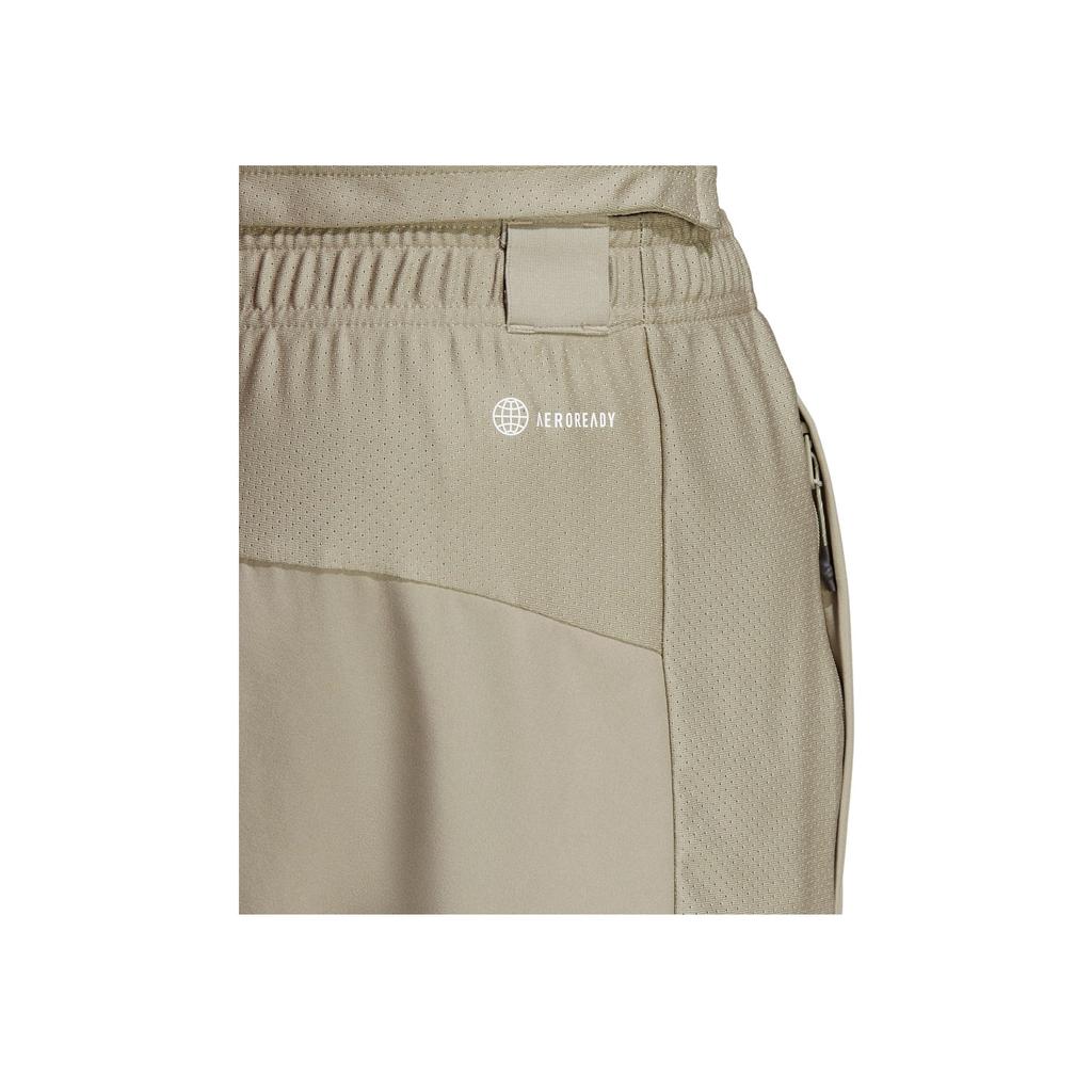 Adidas Hiit Base Training Shorts With Plain Logo and Elastic Waist Men Bottoms Pebble-Silver-Gray IB7911