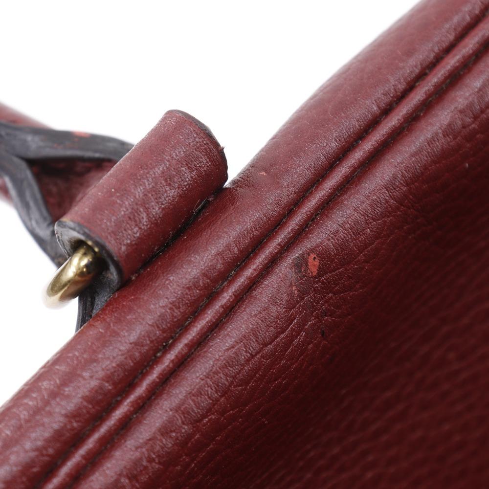 HERMES Plume45 Boston bag Bordeaux Ardenne Women Used