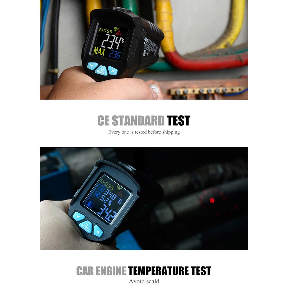 MESTEK IR01 Digital Thermometer Hygrometer Infrared Thermometer Pyrometer