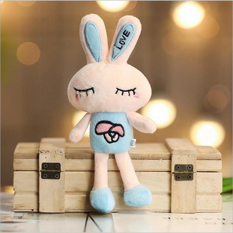 Pluszowa zabawka królik, miniaturowa lalka królik wisior w torbie, pluszowa zabawka królik miłości, lalka ślubna