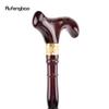 Red Wooden Single Joint Fashion Walking Stick Decorative Cospaly Cane Halloween Mace Crutch  Wand Crosier 92cm