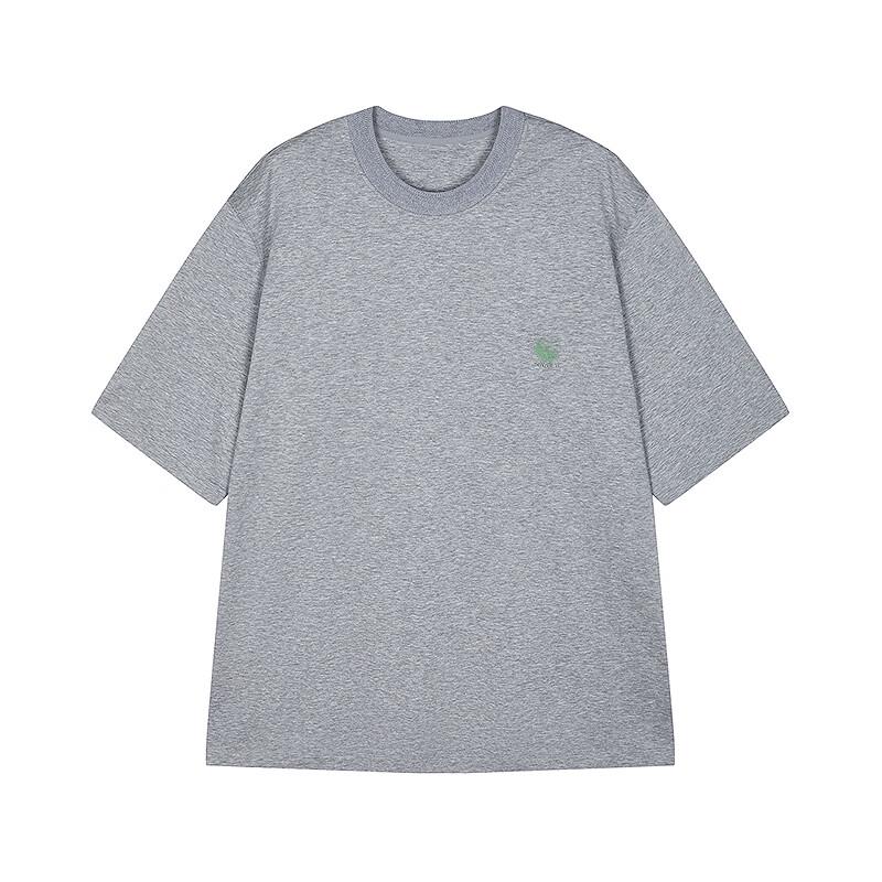 Suxie Men's H-Type Loose Fit Round Neck Short Sleeve T-Shirt