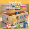 Montessori Animal Wooden Dessert Truck Building Blocks Kids Toys Educational