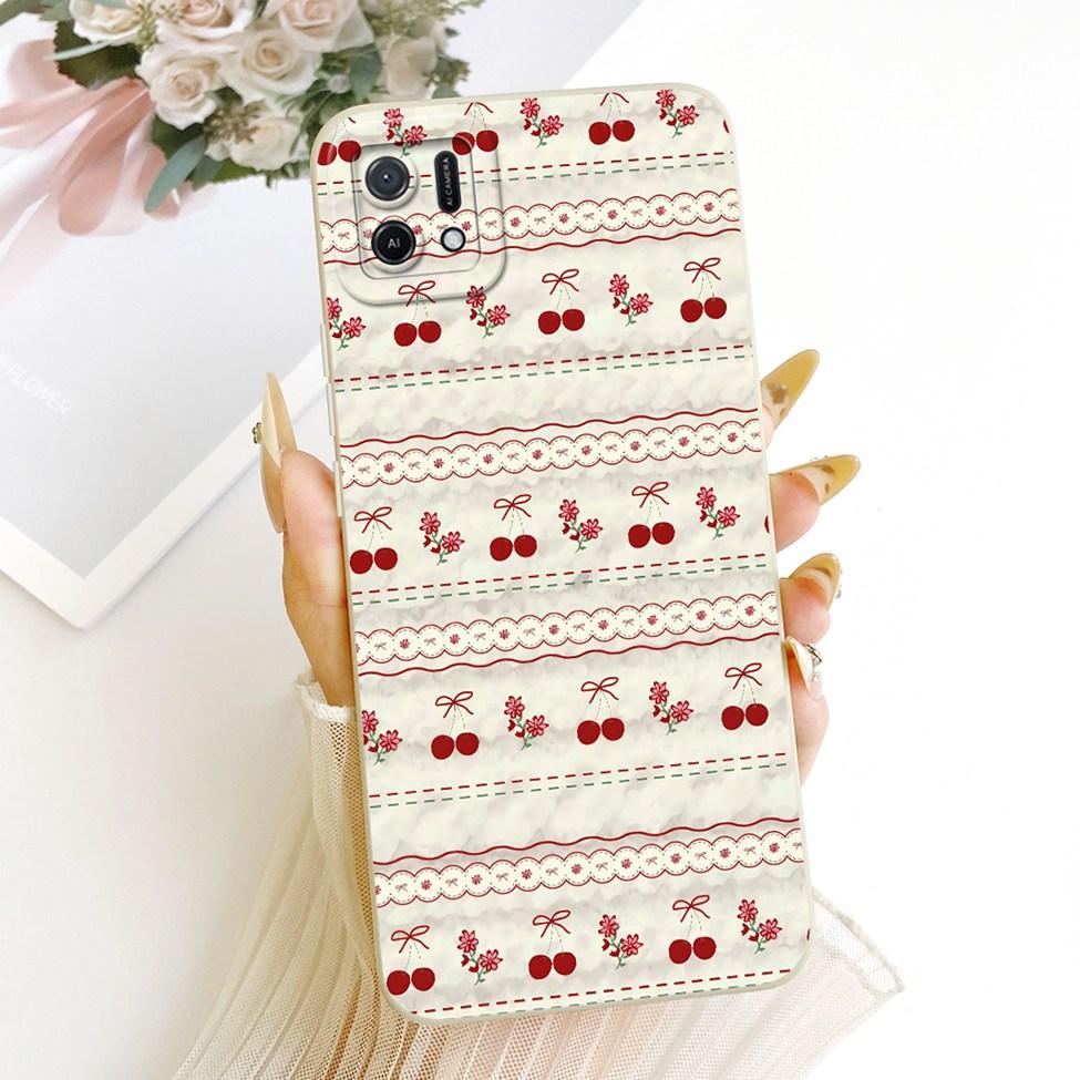 For Oppo A16k CPH2349 Casing For Oppo A16e CPH2421 Cover Fashion Cartoon Cute Funny Painted Silicone Phone Case