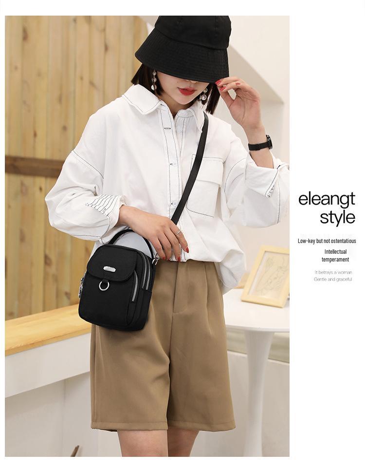 Sac bandoulière pour femme ChiBao en nylon léger - Polyvalent, Grande capacité, Sac décontracté à épaule unique pour téléphone