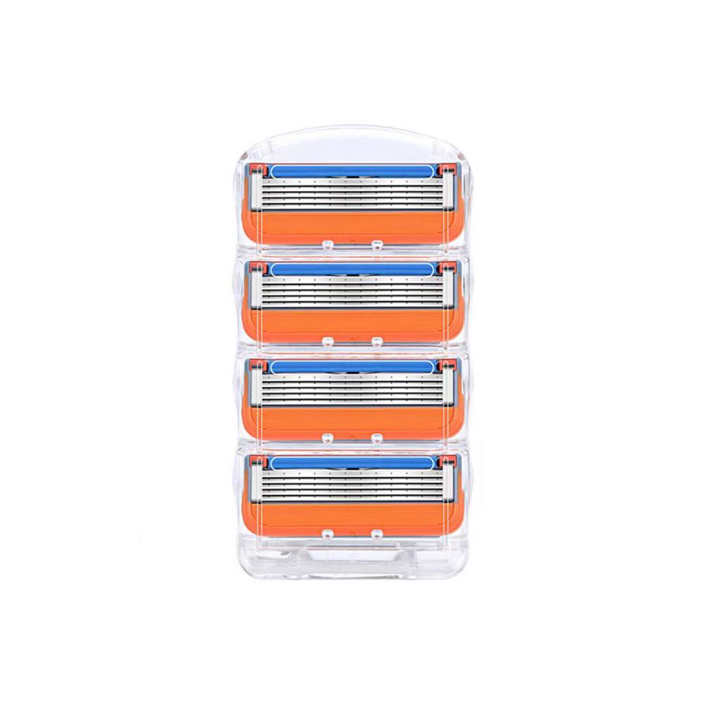 Men's Gillette Fusion5 Manual Razor with Orange 5-Layer Blade Handle