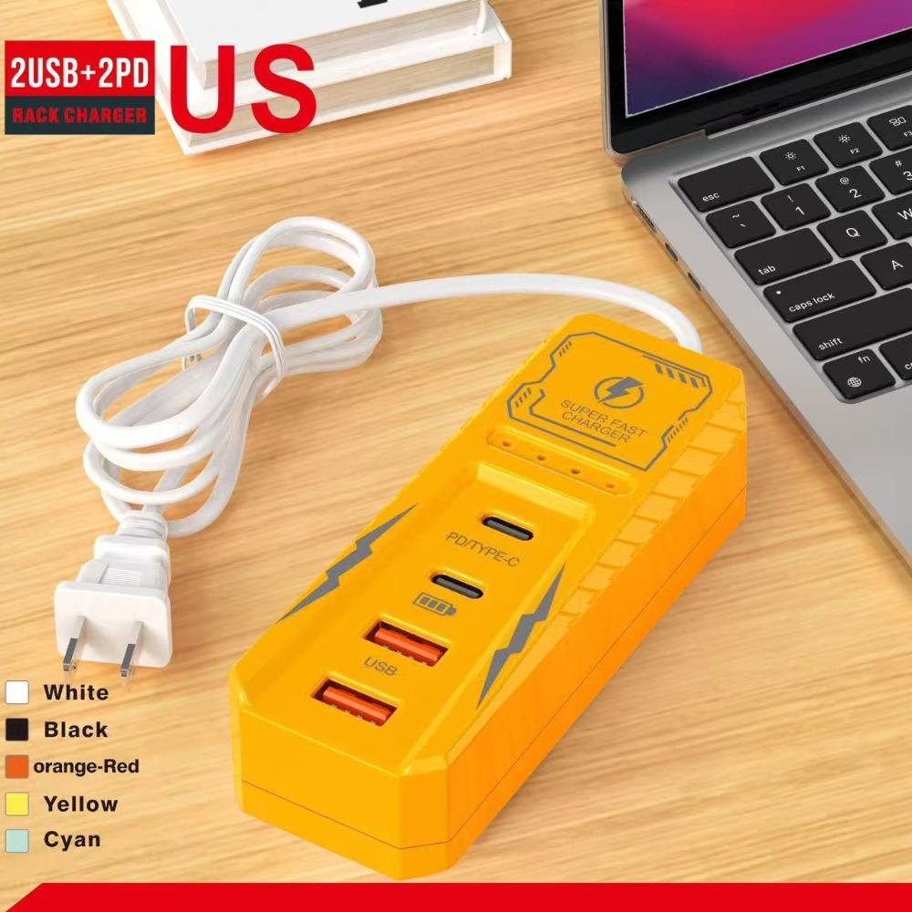 4 Ports USB Charger Socket Multi Ports Wall Charger New Phone Power Strip