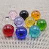 Wholesale Transparent Decorative Purple Pink White Green Yellow Red Blue Black Clear K9 Colored Crystal Glass Balls Solid