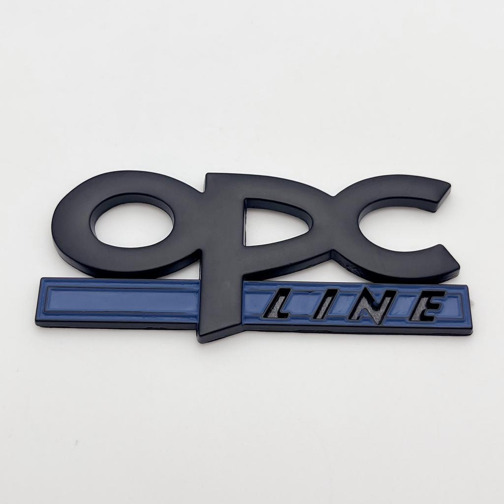 1pcs Metal Car Stickers OPC Line Letters Emblem Logo Car Front Grille Rear Trunk Badge Accessories For Opel Corsa Insignia Regal
