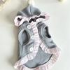 Ruffle Trim Sleeveless Pet Outfit Sleeveless Style Ruffle Dog Clothes  Spring Autumn Winter