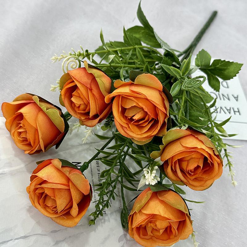 Romantic Rose Wedding Bouquet Artificial Flowers For Bridal Decor And Event Table Arrangements