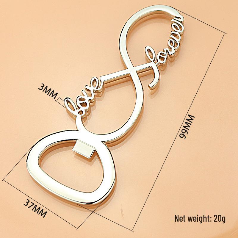 Multifunctional Metal Keychain: Glasses and Beer Bottle Opener Pendant Gift.