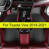 Car Floor Mats For Toyota Vios 2014 2015 2016 2017 2018     Auto Foot Pads Carpet Cover Interior Accessories