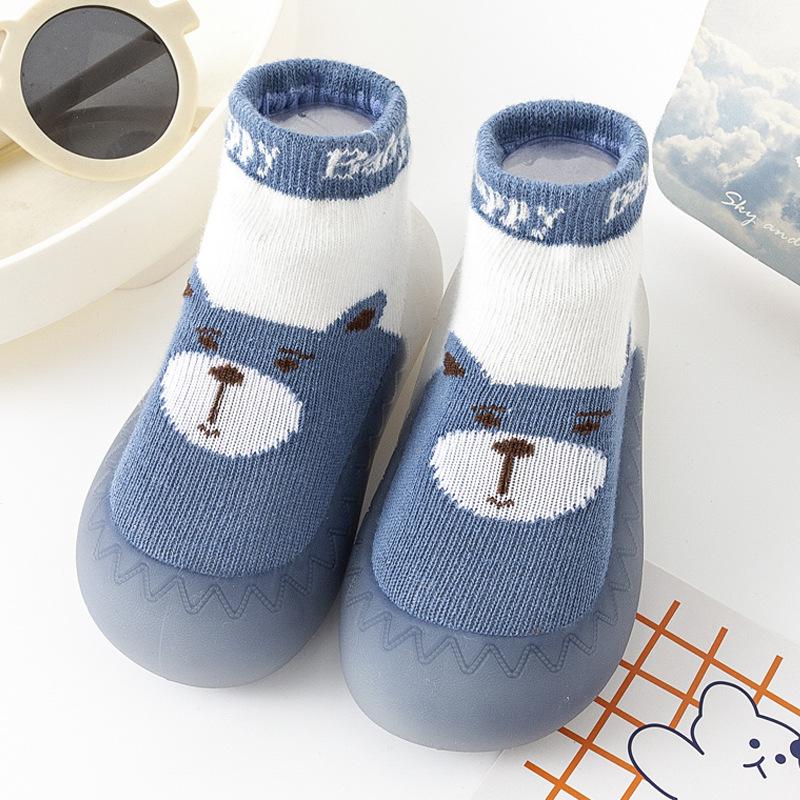 New Baby Cartoon Animal Non-slip Indoor Walker Socks Shoes for Spring & Autumn