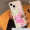 Niche Personality European and American English 15promax Is Suitable for Apple 13 Mobile Phone Case iPhone14 Airbag Anti-drop 12/X