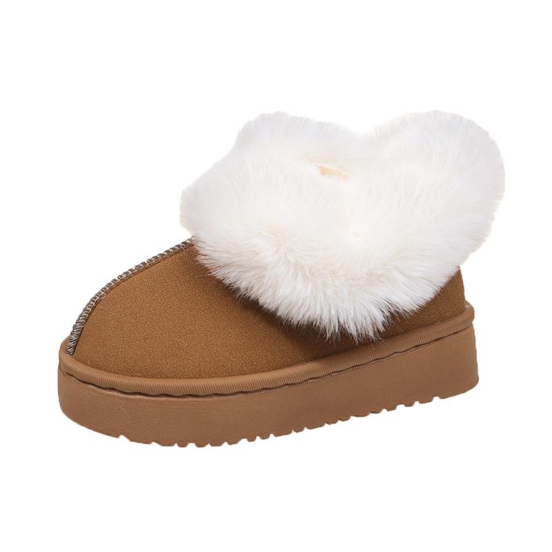 Autumn and winter  style Children s cotton shoes with wrapped mouth warm and thickened anti-slip Cotton boots 26 хаки