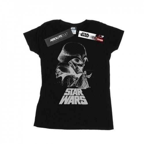 

Star Wars Womens/Ladies Darth Vader Sketch Cotton T-Shirt XXL білий