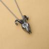 Rock Personality, African Tribal Sheephead Pendant, Die-Cast Retro Men'S Titanium Steel Necklace.