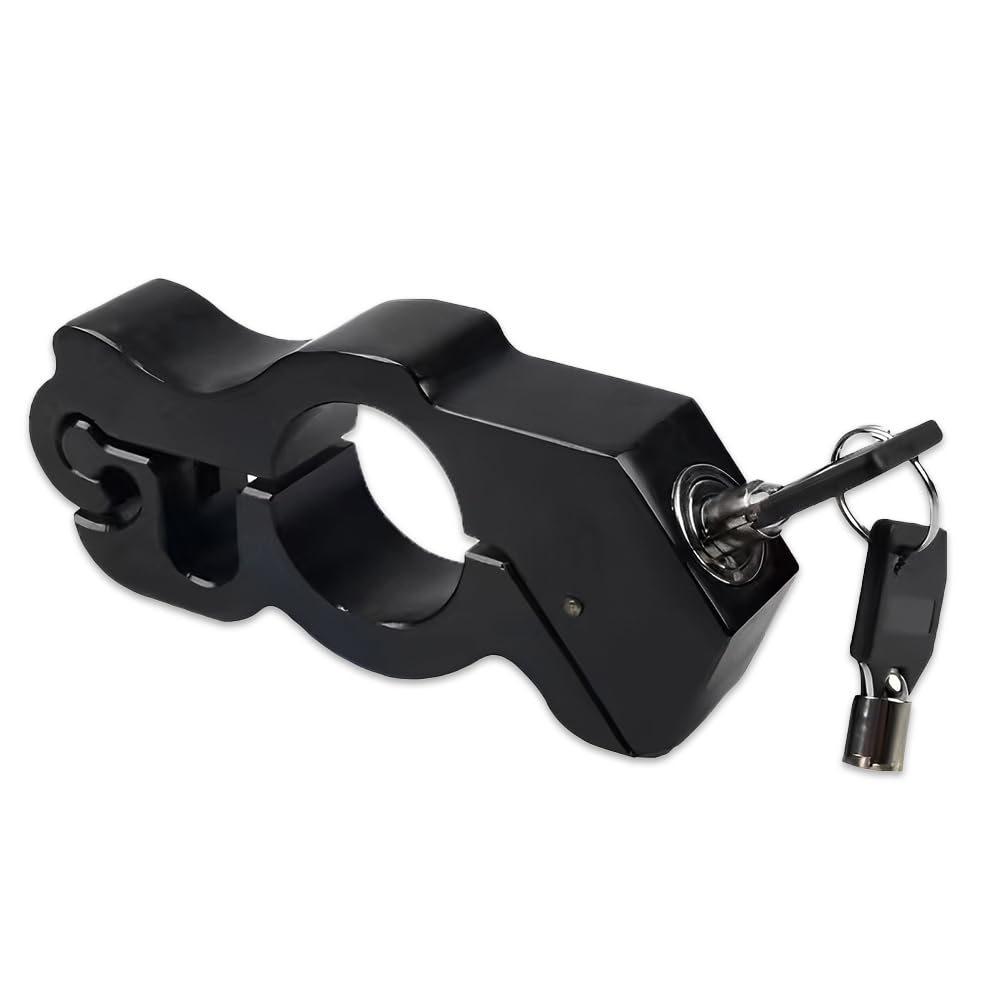 HIRAISM Brake Lock for Motorcycles, Anti-Theft, Anti-theft Countermeasure, Moped, Security Enhancement (Black)