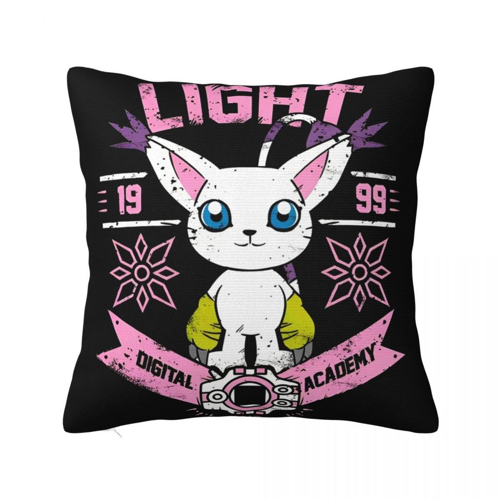 Stylish Bedroom Digital Monster Digimon Decoration Pillowcase Merch Pillow Cover Zipper Multi-Size