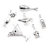 Fashion Antique Silver Plated Winebowl Wine Bottle Chrams Metal Alloy Pendant DIY Charms DIY Jewelry Making Findings
