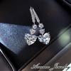 [AVANCE] Heart Stone Earrings Necklace for Women - Sparkling, Cute, Simple (Earrings)