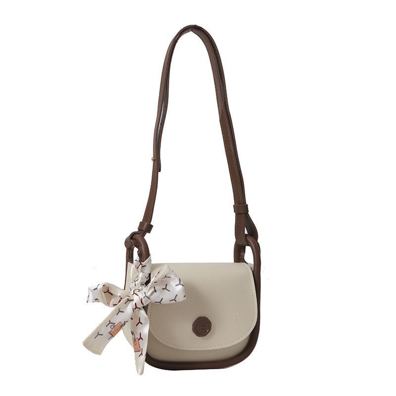 Modern Street Style Pu Leather Crossbody Bag Trendy 2023 Fashionable Shoulder Bag WhiteBrown
