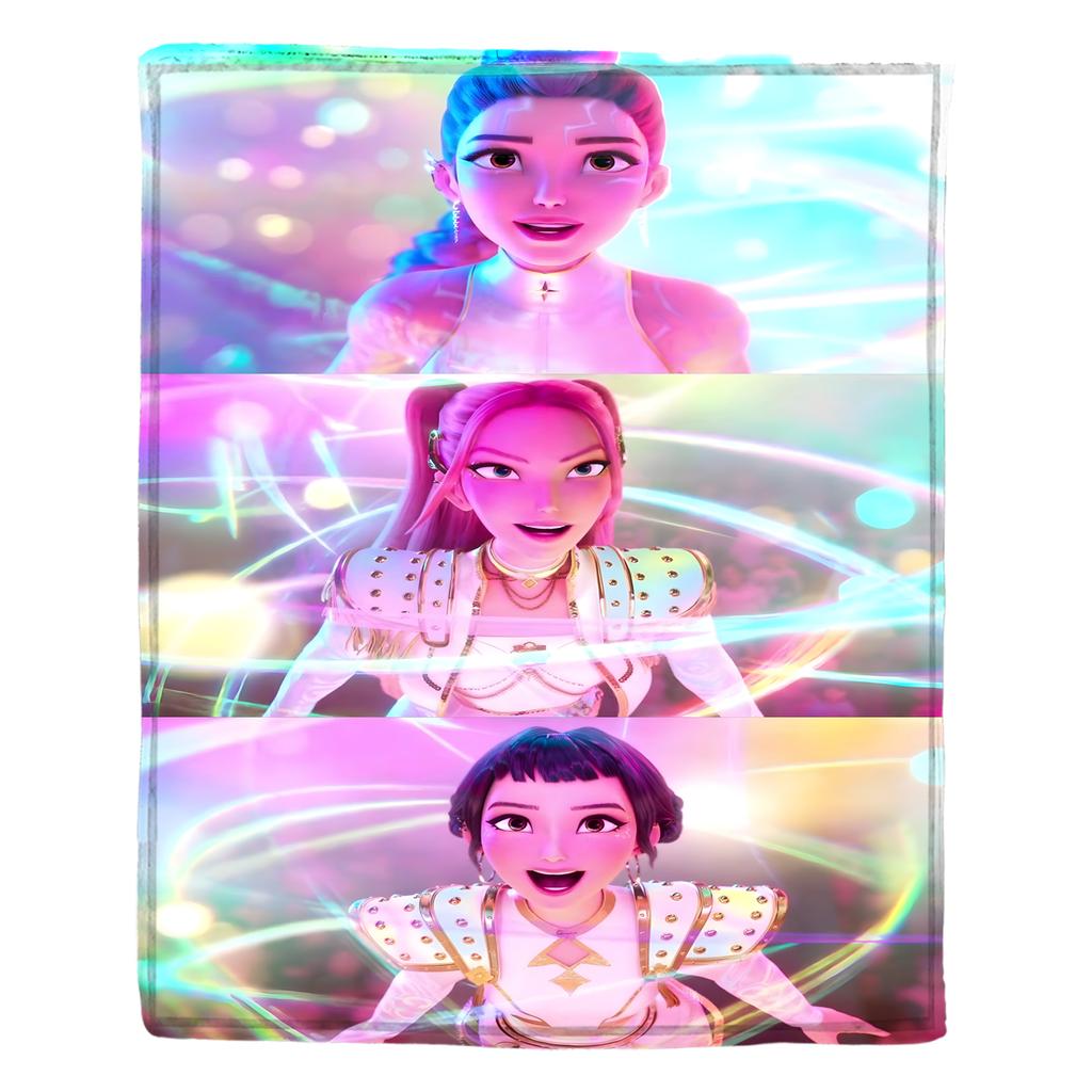 Flannel Digital Printed Blanket Conditioning Blanket Sofa Blanket Girl Gift