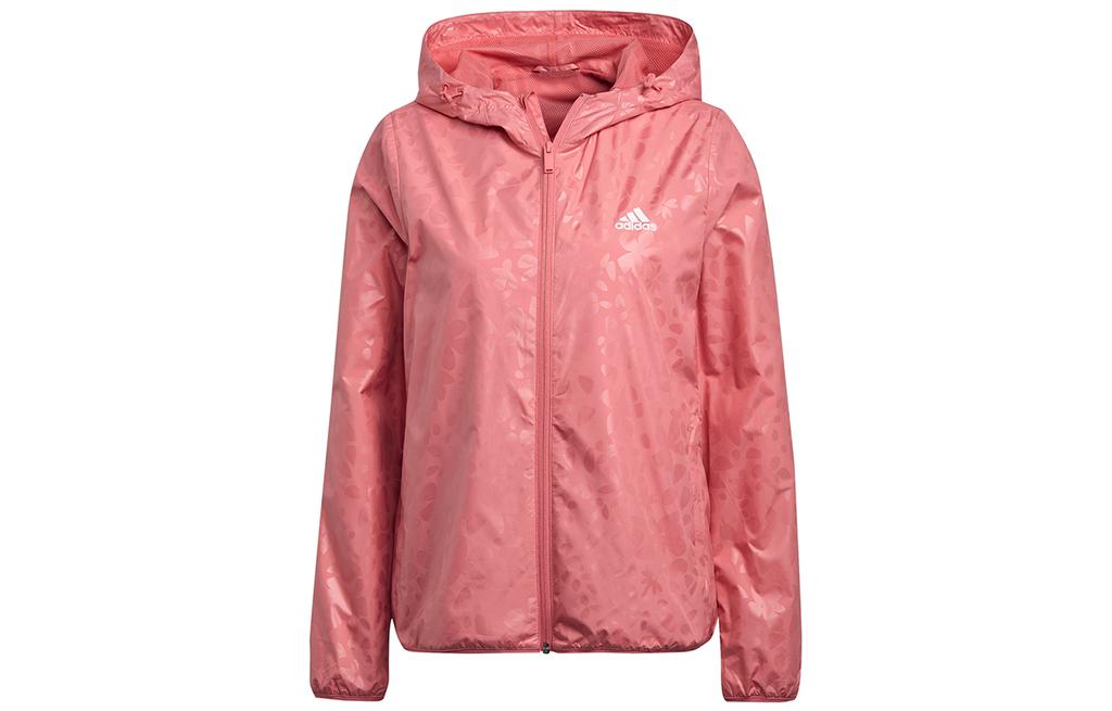 Adidas Jackets Women's Rose Red Hooded Moderate Other GQ0617