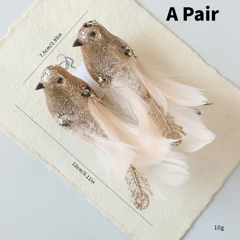 Christmas Tree Ornament Set With Foam Birds For Holiday Decorations And Seasonal Display