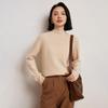 Women's Cashmere Half-High Collar Long Sleeve Sweater for Autumn/Winter