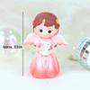 Fairy Princess Birthday Cake Decor: Gold Balls, Clouds & Colorful Wings Resin Ornaments