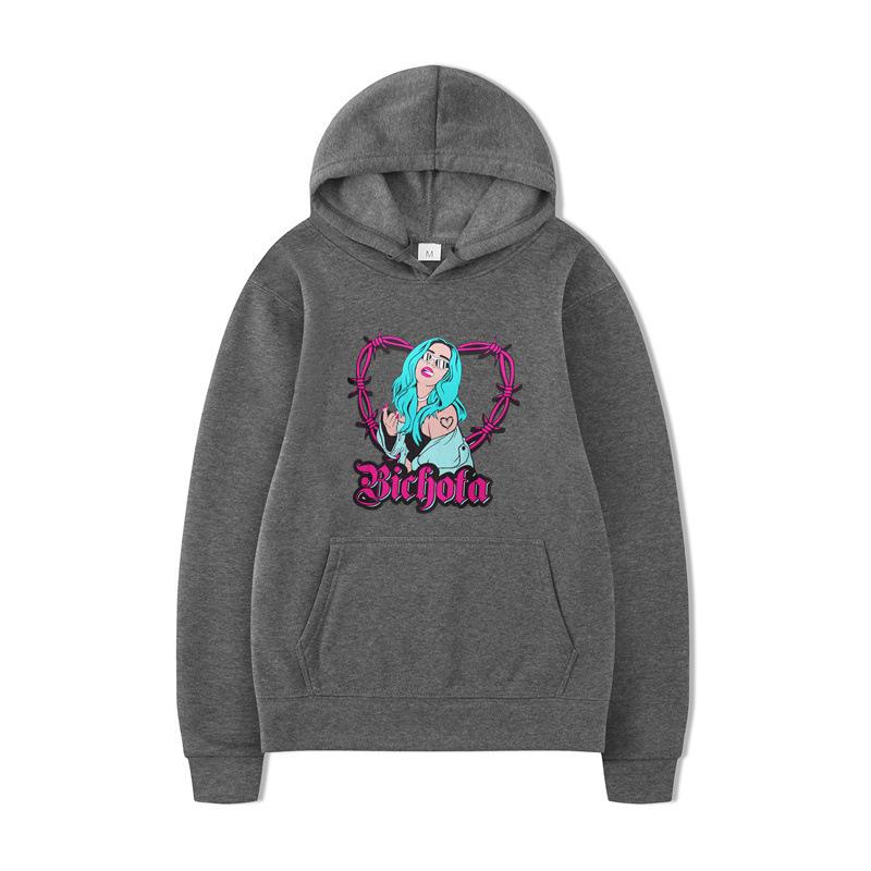 Karol G Letter Print Hoodies New Autumn Men Fashion Long Sleeve Sweatshirts Women Casual Streetwear Pullovers Sudaderas