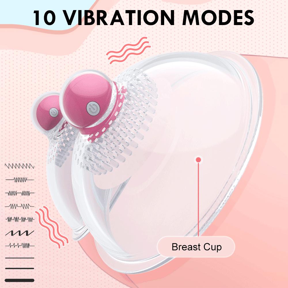 Nipple Sucker Vibrator Female Clitoris Licking Masturbator Sex Toys For Women Breast Pump Enlargement Chest Vaginal Cup Sex Shop