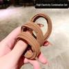 Elastici per Capelli Audaci Senza Cuciture - Elastici Resistenti in Stile Coreano per Code di Cavallo da Donna
