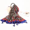 Twill Cotton Printing Cotton And Linen Ethnic Style Scarf Air Conditioner Warm Women'S Variety Sun Protection Shawl Silk Scarf