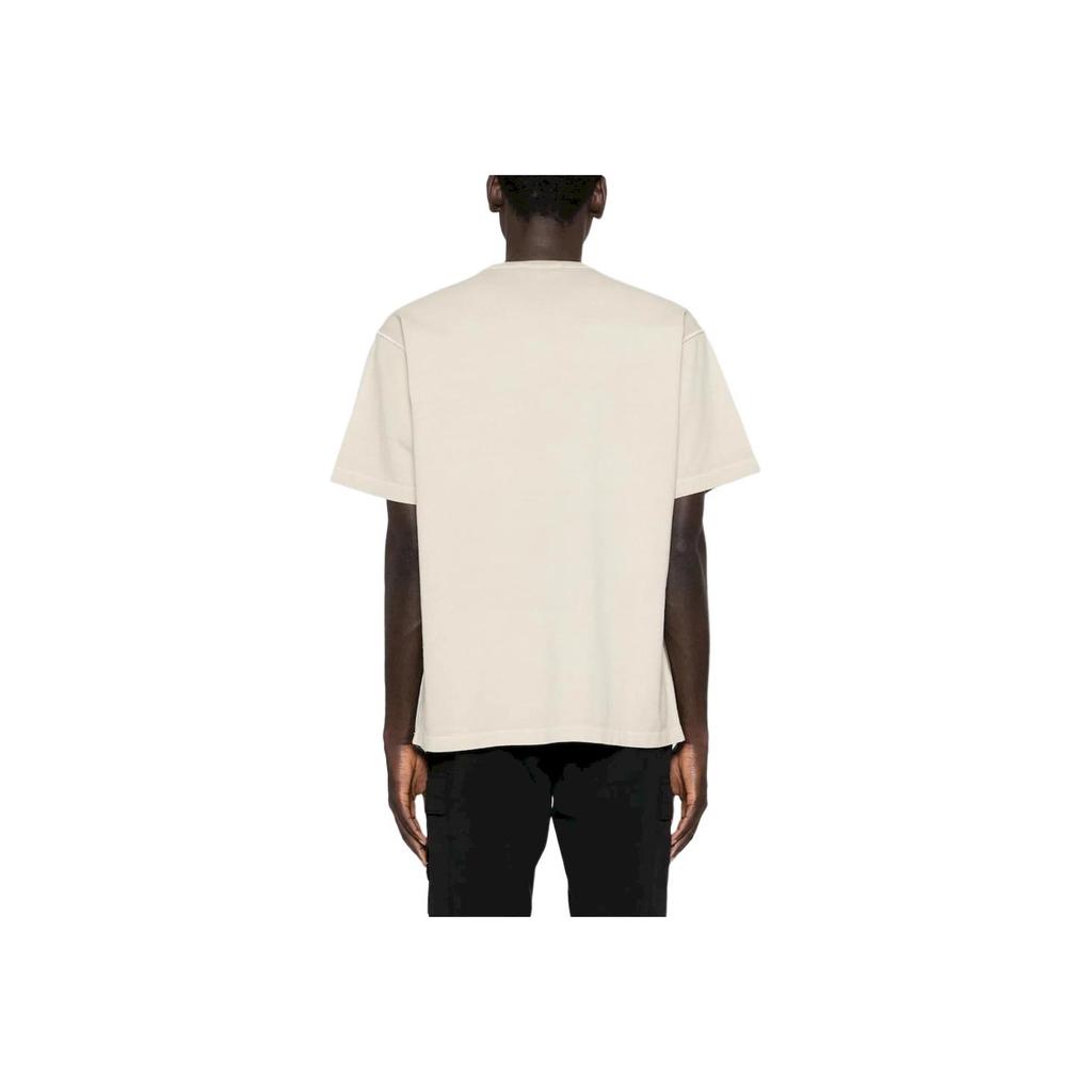 Stone Island Plain Knit Logo Embroidered Crew Neck Short Sleeve T-Shirt Unisex T-Shirts 811522258-V0197