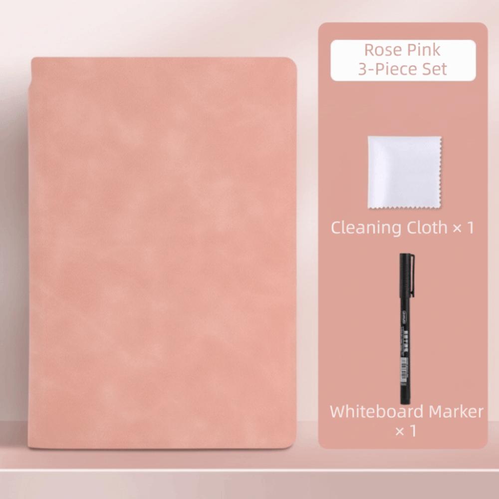 Erasable Reusable Notebook PVC Memo Notepad Portable Design Whiteboard Set Home Use