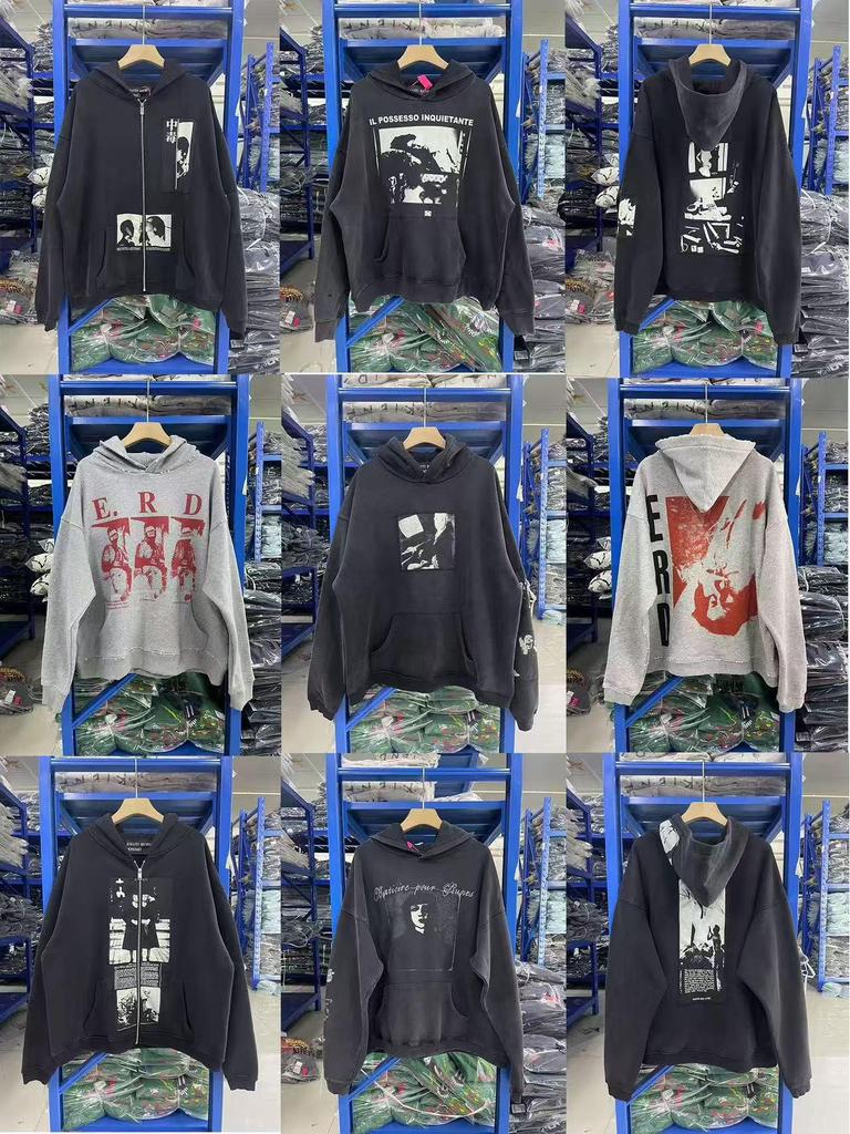 ERD West Coast Vintage Sanskrit Zipper Hoodie