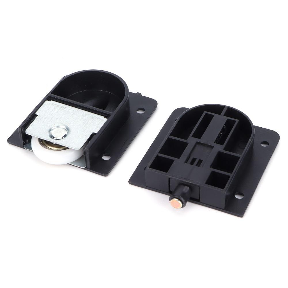 Black Sliding Door Wheel Smooth Sliding Door Pulley Durable Sliding Door Roller Closet