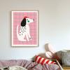 Funny Panda Mouse Tiger Sheep Dog Pear Apple Poster Animal Nursery Prints Canvas Painting Wall Art Pictures for Kids Room Decor