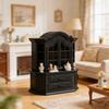 Solid Plastic Mini Cabinet Bookshelf Model Dollhouses Accessories For Bedroom Kitchen Living Room Tiny House Decoration
