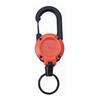 1/8Pcs Retractable Keychain with Steel Wire Rope Carabiner Badge Reel Holder Clip Key Ring Heavy Duty Outdoor Camping Climbing Anti-lost Buckle
