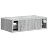 Wall Mounted Side Table Grey Sonoma 59 x 34.5 x 17 cm