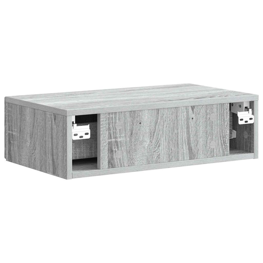 Wall Mounted Side Table Grey Sonoma 59 x 34.5 x 17 cm
