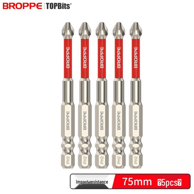 Impact-Resistant Magnetic Phillips Screwdriver Bit Set - High Torque, Non-Slip S2 for Electric Drills.