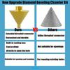 Diamond Beveling Chamfer Bit for Angle Grinders,Countersink Drill Bit,Shower Porcelain Tile Hole Cutter for M10 Thread Adapter ((Large 50mm+Small