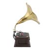 Model Gramofonu Vintage Żelazo Odporny na Erozję Retro Gramofon Gramofon Ornament Brąz