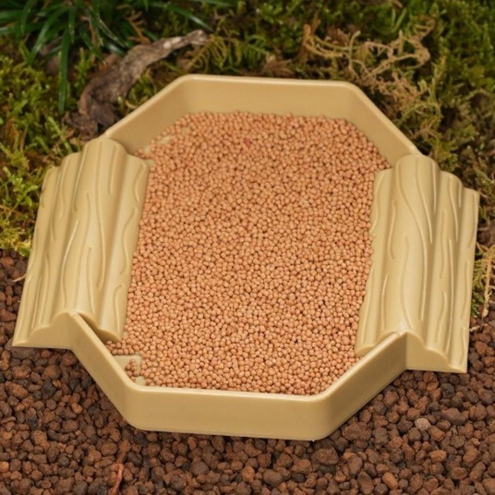 Anti-Slip Tortoise Water Dish Plastic Reptile Pool Dish Turtle Feeding Dish  Terrarium Setup
