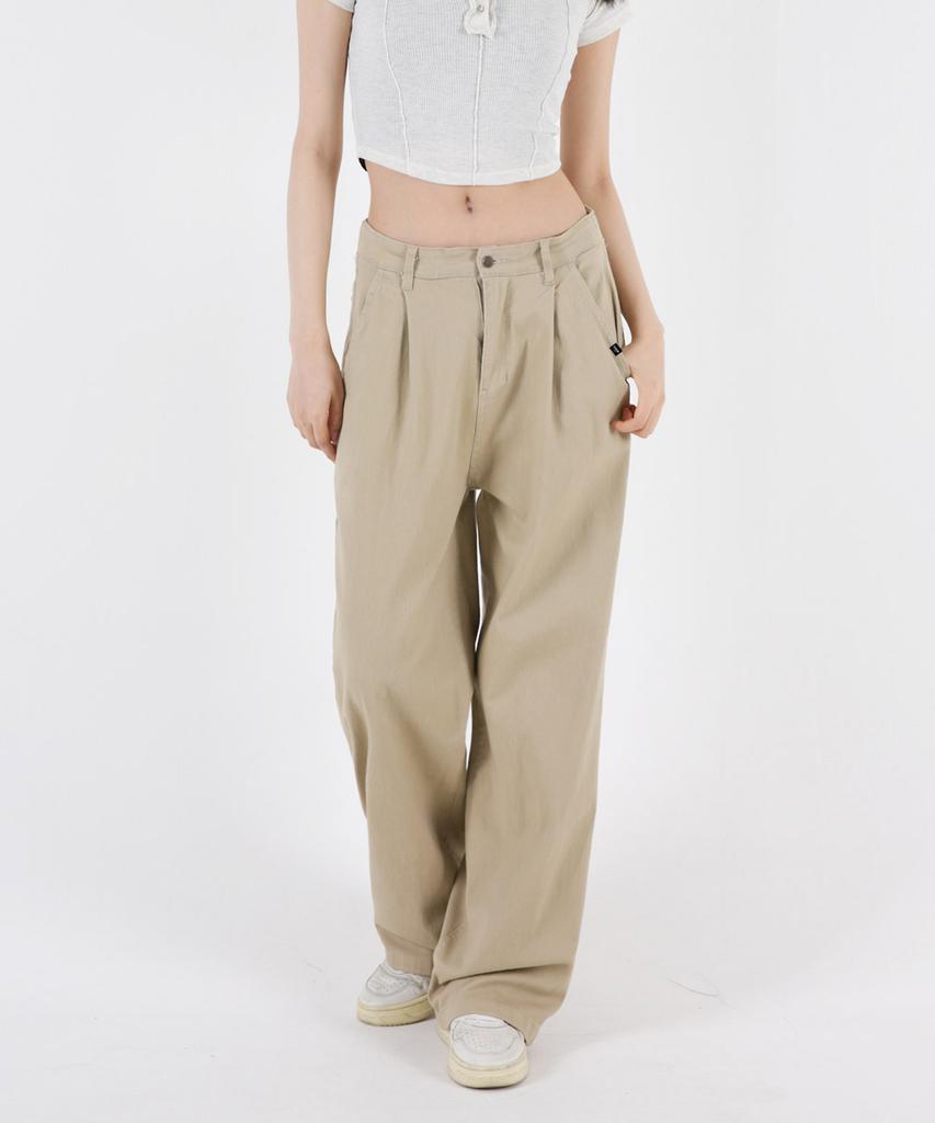UMM Women'S Pintuck Back Elastic Wide Stretch Pants 3 Colors